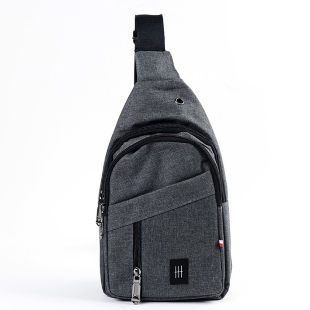 Crossbody Travel Sling Bag With Adjustable Straps Charcoal - Picture 1 of 5
